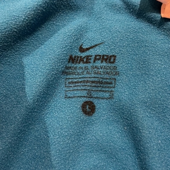 Nike Pro Teal Blue Compression Pants Size Large - Picture 9 of 14